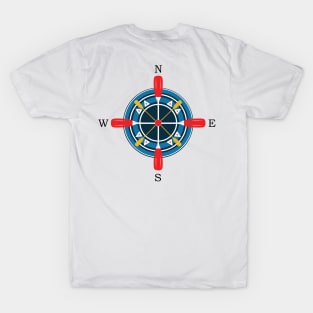 Kayaker Paddle Compass T-Shirt